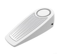 Alarma de tope de puerta de 130 dB para alertas y notificaciones de entrada, construcción ABS con parte inferior de goma para protección y agarre del suelo (blanco)
