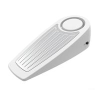 Alarma de tope de puerta detectada por vibración de 130dB para aplicaciones de seguridad en interiores, diseño compacto y ligero adecuado para viajeros frecuentes (blanco)