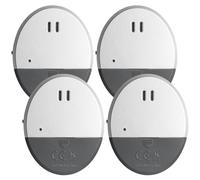 Alarma de ventana ultrafina, 4 unidades de alarma de rotura de cristal con alarma de 130 dB, detector de rotura de cristal, alarma de puerta, alarma de ventana, mini sistema de alarma, sistema de