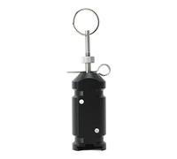 Alarma de Viaje con Cobertura de 360°, Aleación de Aluminio para Camping y Seguridad Negra para Seguridad de Propiedad Privada, Bosques, Patios