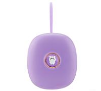 Alarma digital de intensidad de luz para niños, reloj vibratorio intermitente, 3 niveles, ajustable, con reloj electrónico móvil para estudiantes (morado)