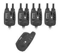 Alarma Electrónica de Picadura de para Pesca Led Abs con Soporte de Montaje Indicador de Alerta de Luz y Sonido para Accesorios de Pesca Nocturna