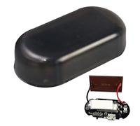 Alarma falsa de coche - Luz LED simulada advertencia, luz de seguridad antirrobo intermitente - ABS Solar USB Powered alarma de coche - Sistema de seguridad interior para motocicleta