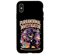 Alarma Fantasma de Cazador de Gatos Purranormal en Octubre Carcasa para iPhone X/XS