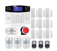 Alarma Hogar Inteligente, De alarma de seguridad for el hogar GSM Tuya App Control Kit antirrobo con sensor puerta(G2BT1)
