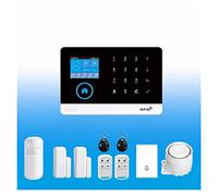 Alarma Hogar Inteligente, de alarma PG103 for seguridad antirrobo en el hogar Control aplicación Tuya 433MHz GSM inalámbrico con cámara sensor movimiento(B)