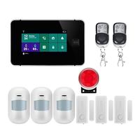 Alarma Hogar Inteligente, de alarma seguridad for el hogar GSM con Sensor móvil inalámbrico, Detector antirrobo for aplicación Tuya, casa for jardín(W8B3)