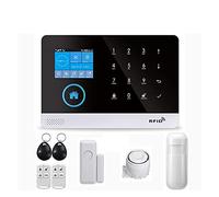 Alarma Hogar Inteligente, de alarma seguridad for el hogar inalámbrico GSM for la aplicación Tuya con Detector Sensor movimiento Compatible(A)
