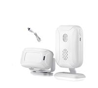 Alarma Hogar Inteligente, Ringtones Shop Store Home Security Welcome Chime Inalámbrico Infrarrojo IR Sensor de movimiento Timbre la puerta Alarma entrada(Set6)