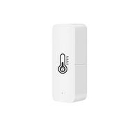 Alarma Hogar Inteligente, Termómetro interior del sensor elegante de la temperatura y humedad con alarma zumbador for vida(WIFI Version)