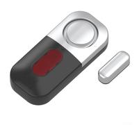 Alarma inalámbrica de seguridad para el hogar, sensor de entrada de puerta de 130 dB con contacto magnético, para ladrones instantáneos para ventanas y, tamaño compacto de 95,5 mm, material ABS fiable