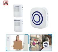 Alarma inalámbrica de seguridad para el hogar y entrada de vehículos LINKPAL, con sensor de movimiento y alerta PIR (2 sensores PIR).