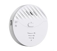 Alarma inteligente con sensor de vibración y rotura de cristales para ventanas con WiFi para controlar el estado de todas las puertas y ventanas, 74 x 74 x 13 mm (blanco)
