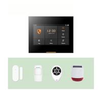 Alarma Inteligente, de alarma inalámbrico elegante la seguridad del hogar G/M Tuya con sirena solar al aire libre compatible(Ost-03-H501-2G-set-Q)