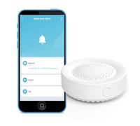 Alarma inteligente Wi-Fi Sirena: alarma Home Security con sonido de 100 dB, alarma antirrobo inalámbrica, aplicación remota, enlace con dispositivos Tuya Smart para seguridad doméstica y