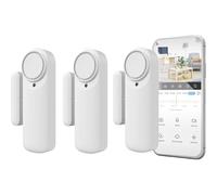 Alarma Nivian Wifi Inalámbrica Sensor Magnético Interior Sirena 100dB Pack 3