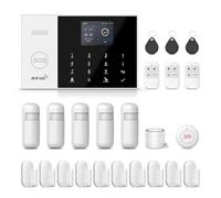 Alarma para casa inalámbrica DIY 24 piezas - 4G/WiFi/GSM sistema de alarma casa, 10 sensores puerta/ventana + 5 detectores de movimiento, alarma 120 dB, App Tuya/Smart Life/Alexa/Google, garantía 1