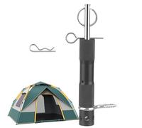 Alarma perimetral con cable disparador - Kit de seguridad exterior camping casa rural | Aleación de aluminio negra compacta | Dispositivo disuasivo de intrusos animales mediante 22