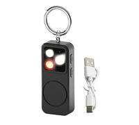 Alarma personal - con luces LED recargable de 150 dB - Llavero de alarma de seguridad de sonido fuerte para mujeres | para la universidad, viajes, protección de seguridad para mujeres, niñas, niños y