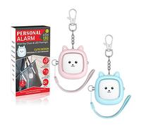 Alarma personal con sonido seguro, 130 dB de alta sirena de emergencia de emergencia con luz LED, sirena de seguridad personal para mujeres, hombres, niños, ancianos