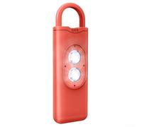 Alarma personal de 130 dB con luces estroboscópicas dobles para alertas efectivas (naranja y rojo)