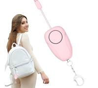 Alarma Personal de Sonido Seguro, portátil de 120 dB de Seguridad de Sonido Seguro, Alarma Personal antilobo de Carga USB para Proteger contra posibles amenazas