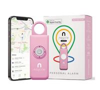 Alarma personal para mujer con rastreador GPS, llavero de autodefensa con sirena, funciona con Apple Find My App, sonido de alarma de seguridad de 130 dB, buscador de llaves Bluetooth recargable por