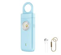 Alarma Personal para Mujeres - Dispositivo de Defensa portátil - Sirena de 135 dB y luz estroboscópica - Alarma de Llavero de Defensa Personal