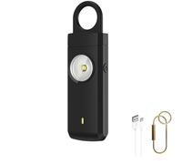 Alarma Personal para Mujeres - Dispositivo de Defensa portátil - Sirena de 135 dB y luz estroboscópica - Alarma de Llavero de Defensa Personal
