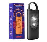 Alarma personal segura, dispositivo de seguridad portátil con luz de advertencia de 135 dB, de alarma personal con luz intermitente para niños, niñas, novia, esposa, amiga, hermanas, hija