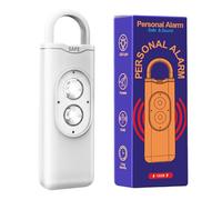 Alarma personal segura, dispositivo de seguridad portátil con luz de advertencia de 135 dB, sirena de alarma personal con luz intermitente para niños, niñas, novia, esposa, amiga, hermanas, hija
