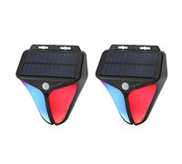 Alarma Solar con Sensor de Movimiento para Exteriores, Detector de Movimiento con Sirena Fuerte de 129 DB, 4 Modos de Trabajo, Luz Estroboscópica de Sirena de Seguridad