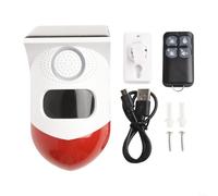 Alarma solar WiFi con sensor de movimiento, cámara solar inalámbrica para exteriores, alarma de cobertizo, control remoto impermeable, detector de movimiento infrarrojo
