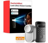 Alarma SwitchBot Lock Ultra Bluetooth Wi-Fi Interior Reconocimiento facial y huella