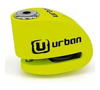Urban UR906X Candado Moto Disco Alarma 120dB Hi-Tech X2 ON, Remplazable Impermeable, Pila CR2, Cable Recordatorio, Antirrobo Pinza Freno 6mm Universal para Motos Scooter Bicicleta Electrica Patinete