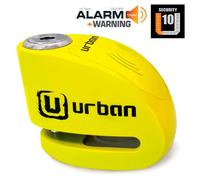 URBAN UR906Y Candado Moto Disco Alarma 120dB Hi-Tech X2 ON, Remplazable Impermeable, Pila CR2, Cable Recordatorio, Antirrobo Pinza Freno 6mm Universal para Motos Scooter Bicicleta Electrica Patinete