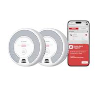 Alarma Wi-Fi X-Sense de Humo y monóxido de Carbono con batería reemplazable, Detector Combinado Inteligente Compatible con la App X-Sense Home Security, SC06-WX, 2 Unidad