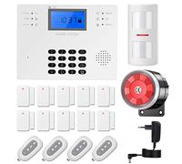 Alarmas para Casa, 17-Pieza 4G Sistema de Alarma para Casa, Inalámbrico Control Remoto por Call/SMS con 120DB Sirena de Alarma, Sensor de Puerta, Anti-pet Sensor para Hogar, Apartamento, Garaje