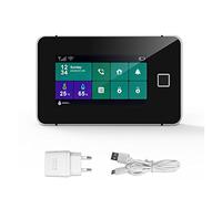 Alarmas para Casa, G60 Tuya Wifi Security Alarm System Camera Pir Detector de humo del sensor de la puerta de movimiento Kit de alarma inalámbrica(G60-black)