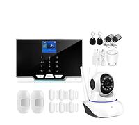 Alarmas para Casa, Tuya Wifi GSM Kit del sistema de alarma de seguridad de ladrones de casas Rfid tft Touch Keyboard Smart Life Aplicación Compatible(5XL)