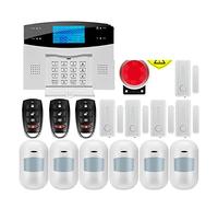 Alarmas para Casa, Tuya wifi GSM Protección de seguridad del hogar Sistema de alarma inteligente Lcd kit de ladrones de pantalla móvil Aplicación Brazo de control remoto y desarmar(G2BW5)