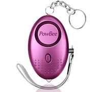 Alarmas personales para mujer, reutilizable, aprobada por la policía, 150 dB, alarmas de seguridad fuertes, llavero con luz LED, pequeña alarma de seguridad personal para mujeres, niñas, niños y