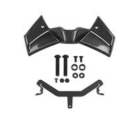 Alas aerodinámicas para MT-09 para MT 09 para MT09 2024 2025 Kit De Alerón Delantero De Motocicleta Alerones Frontales Desnudos Carga Winglet Alerón Aerodinámico(Carbon Fiber Pattern)