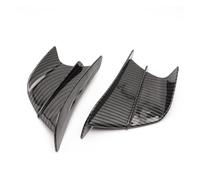 Alas aerodinámicas para MT03 para MT07 para MT09 MT10 FZ1 FZ6 FZ6R FZ8 para TZR50 para Fazer FZ07 FZ09 Alerón Deflector Aire De ala De Motocicleta Alerón Aerodinámico(Carbon Fiber Look)