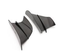 Alas aerodinámicas para MT03 para MT07 para MT09 MT10 FZ1 FZ6 FZ6R FZ8 para TZR50 para Fazer FZ07 FZ09 Alerón Deflector Aire De ala De Motocicleta Alerón Aerodinámico(Negro)