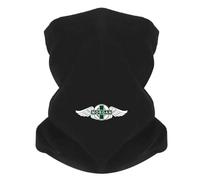 Alas alrededor de las palabras con símbolo de cruz verde Bufanda antiviento Máscara de cuello Bombina Gorra de mujer Tocado Exterior Mantenerse caliente Invierno Multi