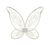 Alas Campanilla Niña Mujer Hada Bosque Verde Oro 【50 cm de Ancho, 48 cm de Largo】 Accesorio Disfraz Campanilla Carnaval Cuentos Personajes Fantasía