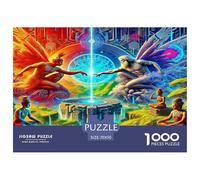 Alas de ángel Rompecabezas De 1000 Piezas Juego Educativo Rompecabezas Decorativo Bonito Cartón 100% Reciclado Juego para Toda La Familia 70x50cm/1000pcs