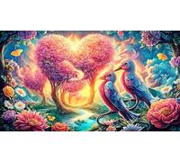 Alas de ángel with Heart Saying I Love You Mom Puzzle para Adultos de 1000 Piezas - Regalo Divertido Juego Familiar Estimulante para Adultos y niños 38x26/1000pcs