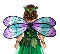 Alas de - Disfraz de cosplay elástico reutilizable ligero | Diseño transparente, alas de para mujeres y niñas con correas ajustables, material de malla resistente | Para